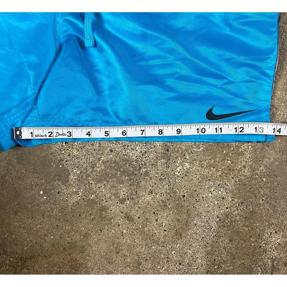 Nike Swim Volley Shorts Men's Size XL Blue‎ Logo Tape Outdoor Athletic Swoosh
